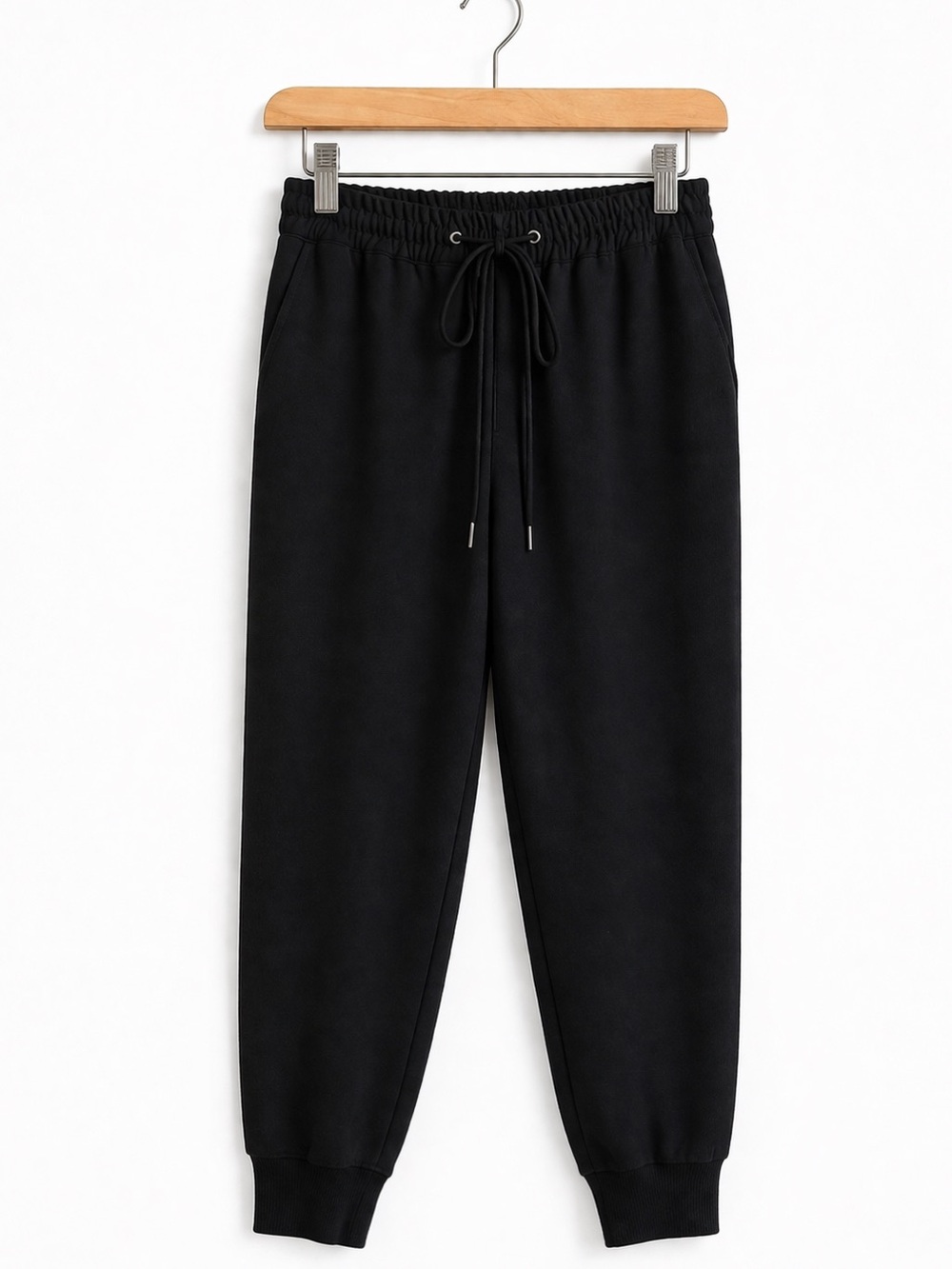 Wilfred Black Jogger Pants XS | Japanese Fabric | Drawstring Waist Minimal Luxe